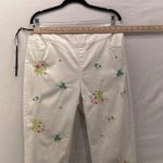 Lulu B Floral Embroidered Pants‎ White 14 Photo 10