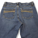 Jeans Size 16 Medium Lee 1889 Mid Rise Fit Jeans Straight Leg Altered Length Altered Hem Blue Denim Pants Photo 3