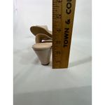 Ann Taylor  Causal Chic Women Croc Embossed Wedge Mules Slides Shoes Beige Size 9 Photo 9