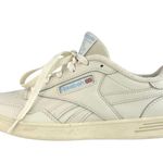 Reebok CLUB MEMT Women's Cream White Leather Lace Up Low Top Sneakers Shoes Sz 8 Photo 0