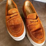 Portland Leather Goods Patina Zoe Chunky Loafers sz 10.5 Tan Photo 0