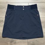 Title Nine  17” Clamber Stretch Hiking Casual Travel Skirt Skort Navy Blue Size 6 Photo 1
