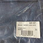 New Warp + Weft High Rise Skinny Jeans Indigo Stretch Denim Size 12 / Size 31 Blue Photo 19