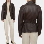 Vince 100% Lamb Leather Safari Jacket in Brown, Size M New w/Tag Retail $1495 Photo 1