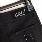 Clash jeans Usa black with corset style details pants size 3 y2k Photo 10