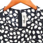 Diane Von Furstenberg  DVF Short Sleeve Crew Neck Floral Dot Navy Midi Dress 8 Photo 4