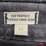 Madewell  Women's Perfect Vintage Crop Jeans Sumner Wash Size 27 Black Photo 6