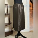 Le Suit High Waist Metallic Bronze Pencil Skirt Photo 1