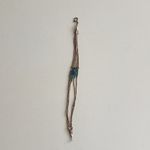 Vintage Liquid Sterling Silver beaded bracelet Blue Photo 3