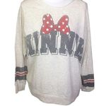 Disney  land resort heather gray Minnie pullover sweatshirt double side graphic Photo 0