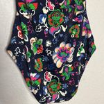 Boden Floral One Piece Swimsuit Pink Navy Blue Size 2 Preppy Resortwear Vacation Photo 6