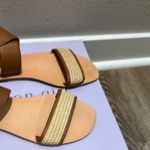 Dolce vita ankle strap Women's Brown Sandals one call out sticker on toe NWT Size 7.5 Photo 2
