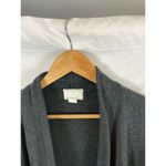 Caslon  Open Front Draped Cardigan Sweater Dark Grey Size small Photo 2