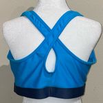 Under Armour  Women’s Size 2X Crossover Blue Sports Bra Compression Athletic Photo 3