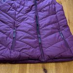 New Balance  Maroon Hooded Puffer Vest Photo 8
