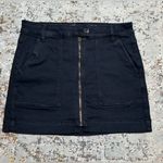 American Eagle  high rise jean mini skirt size 8 black Photo 8