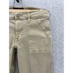 Lucky Brand  Women's Pants Beige Size 4 Cotton Blend Straight Leg Black Trim Photo 9