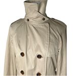Banana Republic  Trench Coat‎ Medium Tall Double Breasted Belted Classic Photo 13