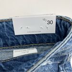 KanCan Mom Denim Jean Short‎ Frayed Cutoff Relaxed Thigh Womens Size 13 / 30 NEW Blue Photo 6