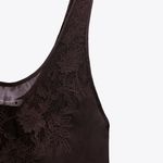 ZARA NEW  EMBROIDERED CAMISOLE TOP LIMITED EDITION BROWN WOMENS SIZE XS‎ Photo 5