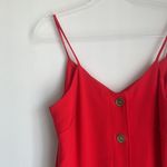 Amanda Uprichard Coral Red Golden Shift Dress Photo 2