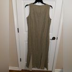 Vintage Spencer Alexis Tank Maxi Silk Blend Mermaid Flair Dress Flax Tan Size 16 Photo 7