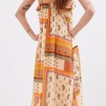 ZARA NWT  paisley mixed print ruffle maxi dress Photo 6