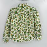 vintage Grants carousel prints oxford shirt floral print long sleeve NWT Green Photo 1
