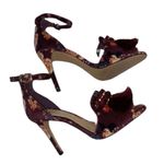 Gianni Bini Floral Print Burgundy Suede Open Toe
Pumps(Size 7) Photo 2