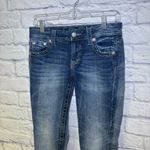 Miss Me Women's Blue Standard Skinny Cotton Jeans Size 26x32.5” Embroidered Photo 15