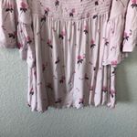 Free People NEW Lana Cold Shoulder Bell Sleeve Tunic in Cloud Berry Combo Floral Photo 8