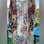 Umgee Floral Kimono | Crochet Bottom | Size Med/Lg | Beautiful Boho Vibe Photo 6