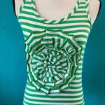 Kate Spade New York Size Xs Green and White Striped Tank Top Photo 1