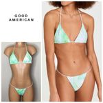 Good American New.  green marble bikini. Small. Retails $99 Photo 1