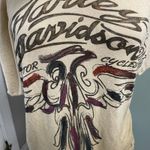 Harley Davidson Size Large Grunge Womens Tee Graphic Motorcycle Loose Fit Photo 2
