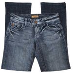 Women's See Thru Soul Denim Blue Straight Jeans Size 25 EUC #0693 Photo 0