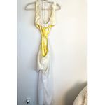 Tularosa Revolve White Yellow Sheer Cut Out Jumpsuit Photo 6