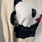 Krizia Maglia Panda Sweater‎ Crewneck Pullover Cashmere Blend 1980s Beige Sz L Tan Size L Photo 4