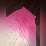 Love Shack Fancy  silk pink ombre maxi skirt boho revolve party casual frayed fall Photo 3
