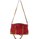 Dooney & Bourke Vintage Berry Pink Leather Domed Satchel Shoulder Bag Purse Photo 11