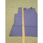 St. John Womens Purple Sleeveless Knit Top Shirt Sz M Minimalist Quiet Luxury Photo 6