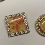 Lot Of 2 Both Signed Costume Jewelry Brooch Pins Gold Tone Avon SP Dual Pendants Photo 1