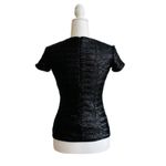 Bailey 44 Top Celebration Black Sequined Crewneck Short Sleeve Top XS NEW Photo 5