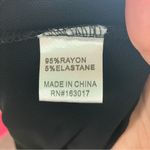 Princess Polly  | Black Ribbed Knit High Rise Pants 6 Photo 3