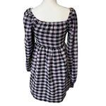 Wild Fable Women's Purple Gingham Check Long Sleeve Muse Dress - Medium - NWT Photo 10