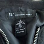 INC International Concepts Black Faux Suede Tiered Ruffle Jacket M Bell Sleeves Size M Photo 8