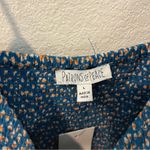 Patrons of Peace  Floral Paisley Patterned‎ Smocked Peplum Top Sleeveless Size L Photo 5