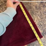 Traffic People Large Burgundy Corduroy Wide Leg Flare Pants Velvet 31" Inseam Red Photo 11