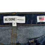 RE/DONE REDONE Originals High Rise Straight Leg Crop Jeans Dark Wash Denim Size 27 Photo 6