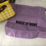 H.O.W. House Of Want We Are Original Shoulder Flap Bag in Yellow Gingham NEW Photo 9